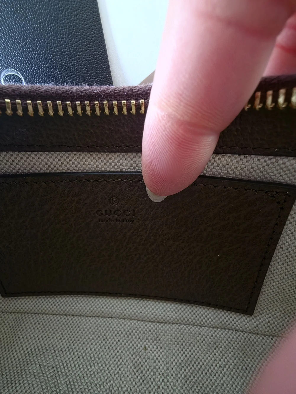Gucci brown leather